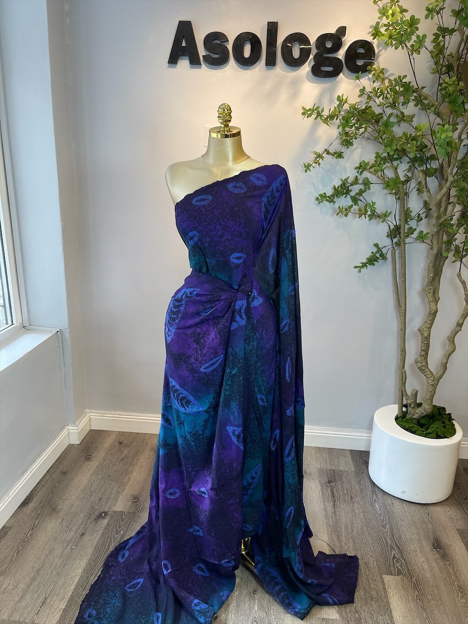 Royal Purple Chiffon
